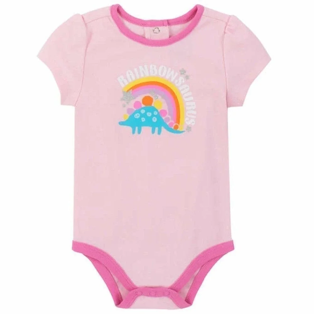 Kids Headquarters Girl's Dinosaur Rainbow Themed 4-piece‎ Set 12M New!